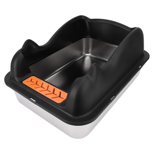 Caja sanitaria cerrada de acero inoxidable para gatos miniatura 1