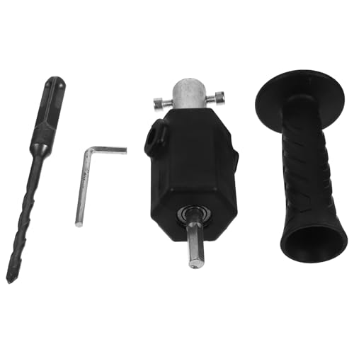 DIKACA Adaptador para Taladro Eléctrico Manual Negro Convertidor Multifuncional para Taladro a Martillo Eje Triangular Resistente Accesorio para Demolición y Color Aleatorio