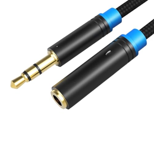 Cable Auxiliar de Extensión 3.5 mm Azul 2 m miniatura 1