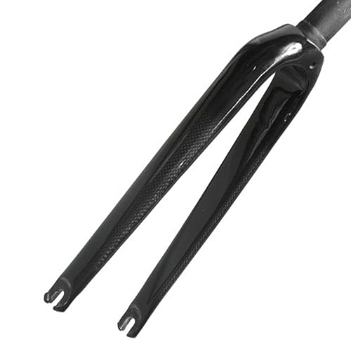 Fourche avant pliante en fibre de carbone 14 pouces pour vélo pliant urbain noir brillant