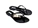 Melissa Harmonic M Chic Flip-Flops - Metallic Detail - Elegant Melflex Design - Comfortable Thong Sandals for Women - Summer Sandals for Fashion-Forward Style, Black, 8