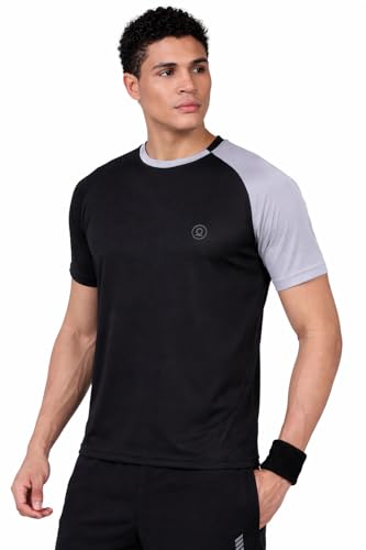 Image of CHKOKKO Gym Tshirt for Men Workout Regular fit t Shirt for man Breathable Dry fit Sports t Shirt Half Sleeve Activewear Round Neck Yoga and Running & Outdoor activites