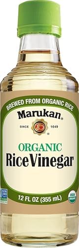 Marukan Organic Unseasoned Rice Vinegar, 12 Ounce Glass Bottle (Pack of 1)