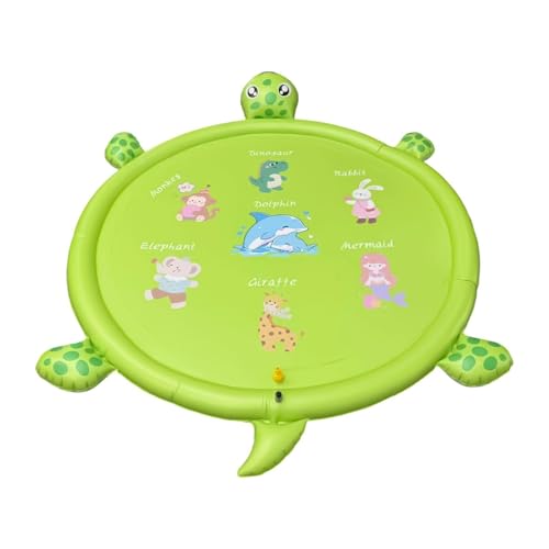 Tapis de jeu d'eau extérieur et jeux de piscine tortue 213 cm
