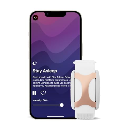 Apollo Neuro Wearable & 12-Month SmartVibes AI Membership - Sleep Aid & Stress Relief Device (Rose)