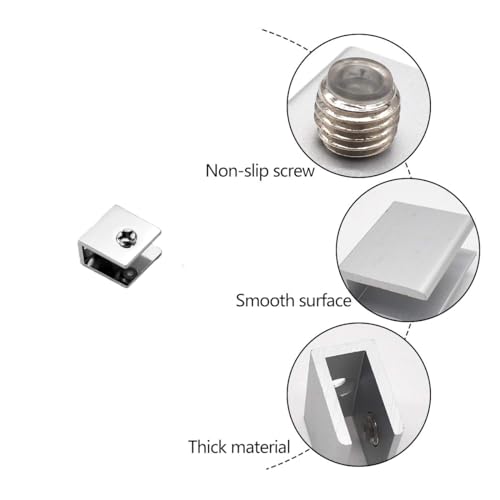 zalati Shelf Brackets 4pcs Board Holder Clip Supports Metal Pegs for Wood Glass Bookshelf Cabinet Cupboards - Image 3