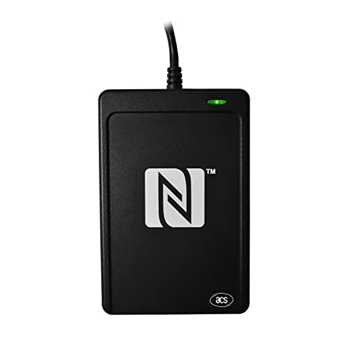 ACS ACR1252U-MF USB Proximity Tag Reader NFC III Card Reader NFC Tag Contactless Card Reader Writer, Black (USB-C) - Image 2