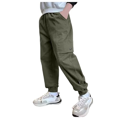 Boys Activewear Summer Casual Cargo Pants Comfortable Loose Fit Trousers Ideal for Sports and Outdoor Activities