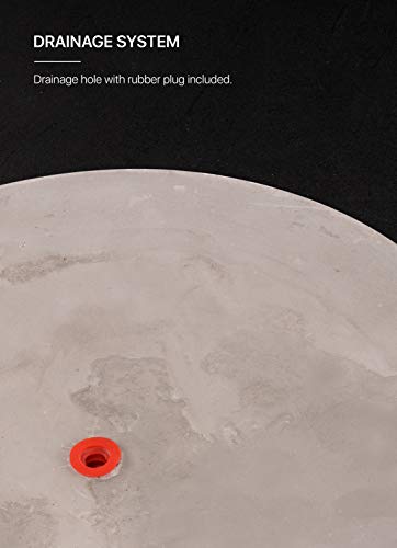 Finehous Cement Planter Pot With Drainage For Indoors – Medium Concrete Planter Pot #TOP2