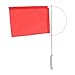 MAVIS LAVEN Wind Indicator Flag, Stainless Steel Mast with Red Nylon Surface for Realtime Wind Direction Detection on Sailboats (200 * 160mm(7971SM))