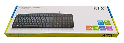 KTX Tastiera KB-2105U USB MULTIMEDIALE Nera