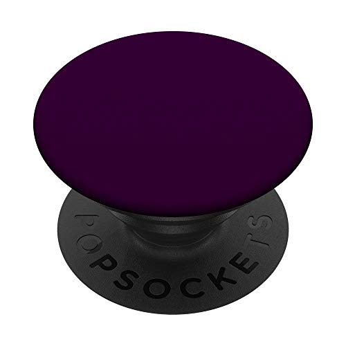 Eggplant aubergine dark purple violet color Solid Hue PopSockets PopGrip: Swappable Grip for Phones & Tablets