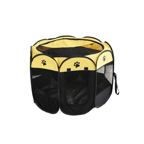 TIKHJ �܂肽���ݎ� �y�b�g�T�[�N�� ���[�o�b�O�t�� �L ���p �P�[�W �g�ݗ��ĊȒP �����t�� ���b�V���T�[�N�� �R���p�N�g �o�Y�p �h�� �y�� �������O���p (M�F 91x91x58cm,�C�G���[)