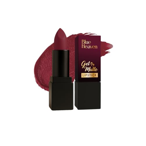 Image of Blue Heaven Get Matte Lipstick, Long Lasting, Light Weight Lipsticks for Women, Moisturizing Matte Lipstick for Women - 204M, 4g