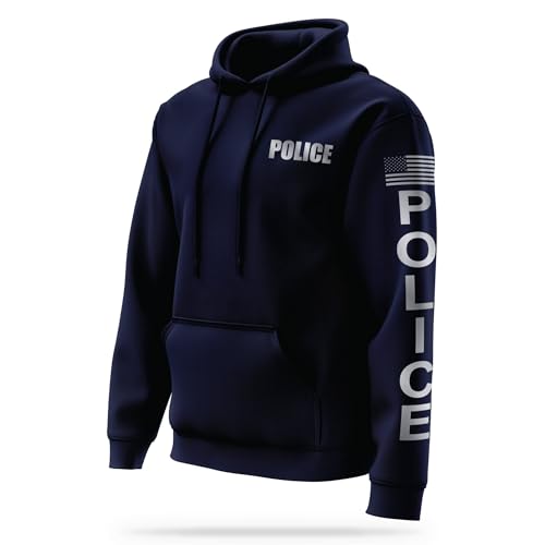 POLICE Reflective Performance Hoodie - High Visibility Safety Apparel - 100% Polyester for Odor Free Quick Dry Comfort.3