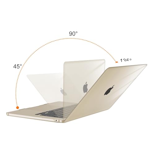 Image of MOSISO Compatible with MacBook Air 15 inch Case M4 M3 M2 2025 2024 2023 Release A3241 A3114 A2941 with Touch ID, Plastic Hard Shell Case&Keyboard Cover&Screen Protector&Storage Bag, Crystal Starlight