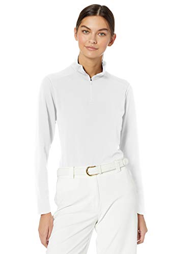 Nike Women's Nike Drifit Uv Top Quarter Zip, White/White/White, 2X-Large