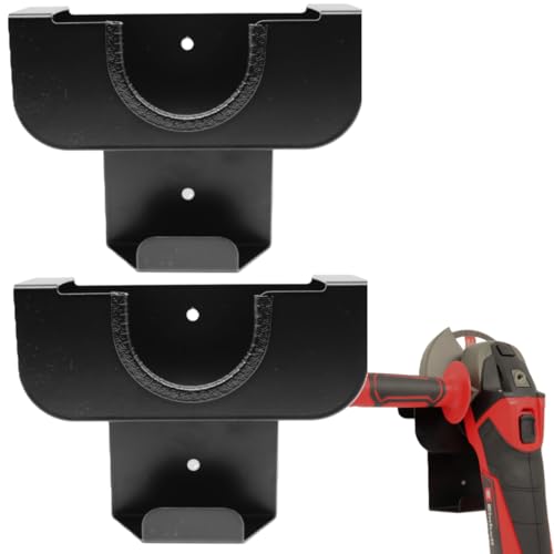 Wandhalterung für Winkelschleifer – Flex Halterung, Universalhalter für Winkelschleifer, Werkzeughalterung für Werkstatt und Garage, stabile Winkelschleifer-Wandhalter (2)