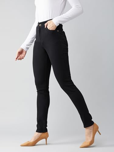 Image of Dolce Crudo Women's Skinny Fit High Rise Regular Length Stretchable High Waist Denim Jeans