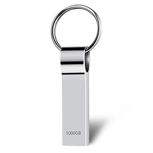 1TB Flash Drive?Erasky USB Flash Drive 3.0 Memory Stick 1000 GB Waterproof USB Drive Thumb Drives USB Stick with Keychain for Storage and Backup (1tb)
