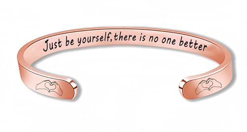 Tay Quotes Merch Bracelet, Birthday Gifts Inspired Fans Bracelet with 'Just Be Yourself' Engraving, Music Lover Gift Stuff Accessories Jewelry for Women