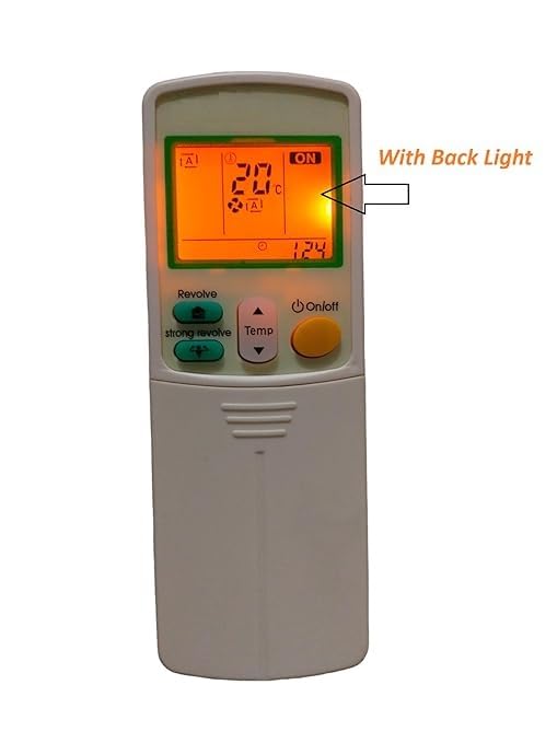 Image of AMAZOR Ac Remote- Model D-59 With Light ARC433B47 ARC433A11 Compatible with Daikin Ac Remote Original | Suitable for 1 | 1.2 | 1.3 | 1.5 | 1.8 | 2 | 2.2 | 2.5 | 3 Ton Split and Window Air Conditioner