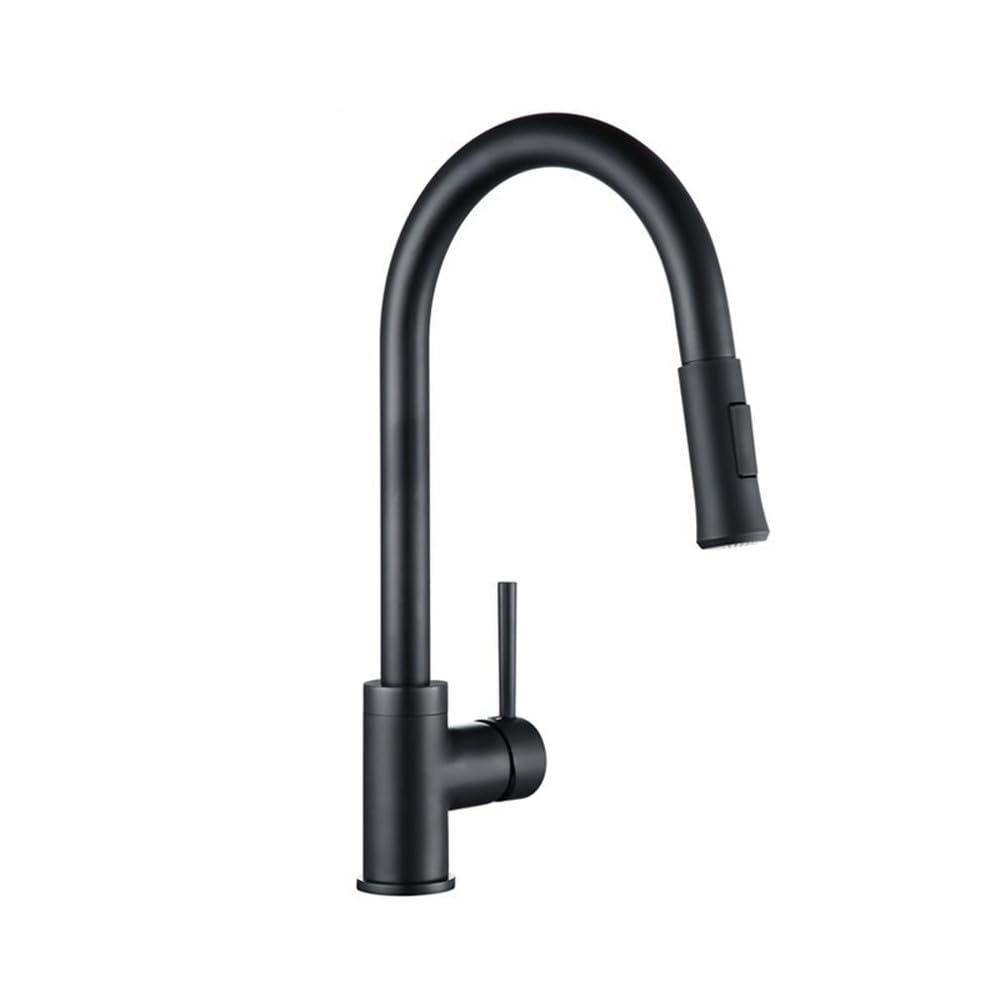 Robinet de cuisine en laiton extractible eau chaude et froide