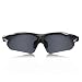 Hulislem Blade Ⅱ Sport Polarized Sunglasses Sunglasses for Men Women Mens Womens Running Golf Sports (Matte Black-Smoke)