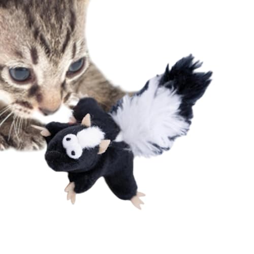 Jouet couineur pour chat en peluche interactive contre l'ennui - 2