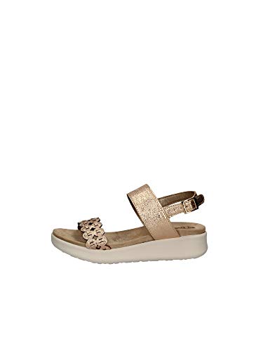 INBLU DV000008 Women’s Flat Sandal, Rame, 8 UK