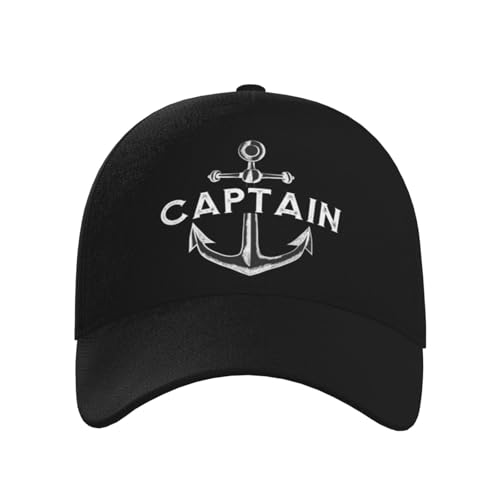 Captain with A Boat Anchor Baseball Hats for Men and Women - Classic Adjustable Hats2