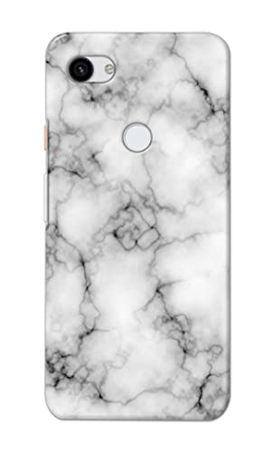 Image of Light White Marble Texture Natural Pattern Hard Back Case Cover for Google Pixel 3A, G020A, G020E, G020B Back Cover -(J5) VNS2230