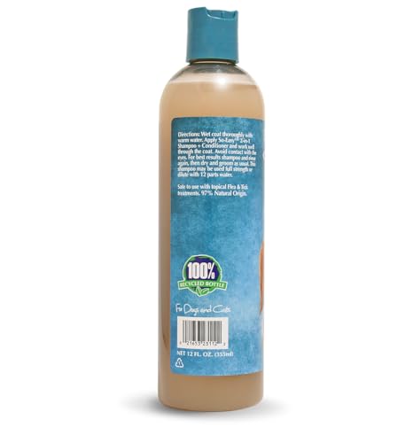 Image of Bio-Groom 355ml Dog Shampoo, Gentle Tear Free Pet Grooming for Dogs & Cats, Deep Cleansing Moisturizing Formula for Soft Healthy Shiny Coats (Shampoo Plus Conditioner)