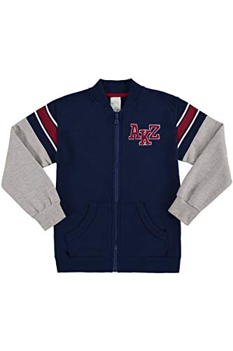 Jaqueta Moletom Infantil/Juvenil Alakazoo Menino AKZ; Tamanho:6; Cor:Marinho