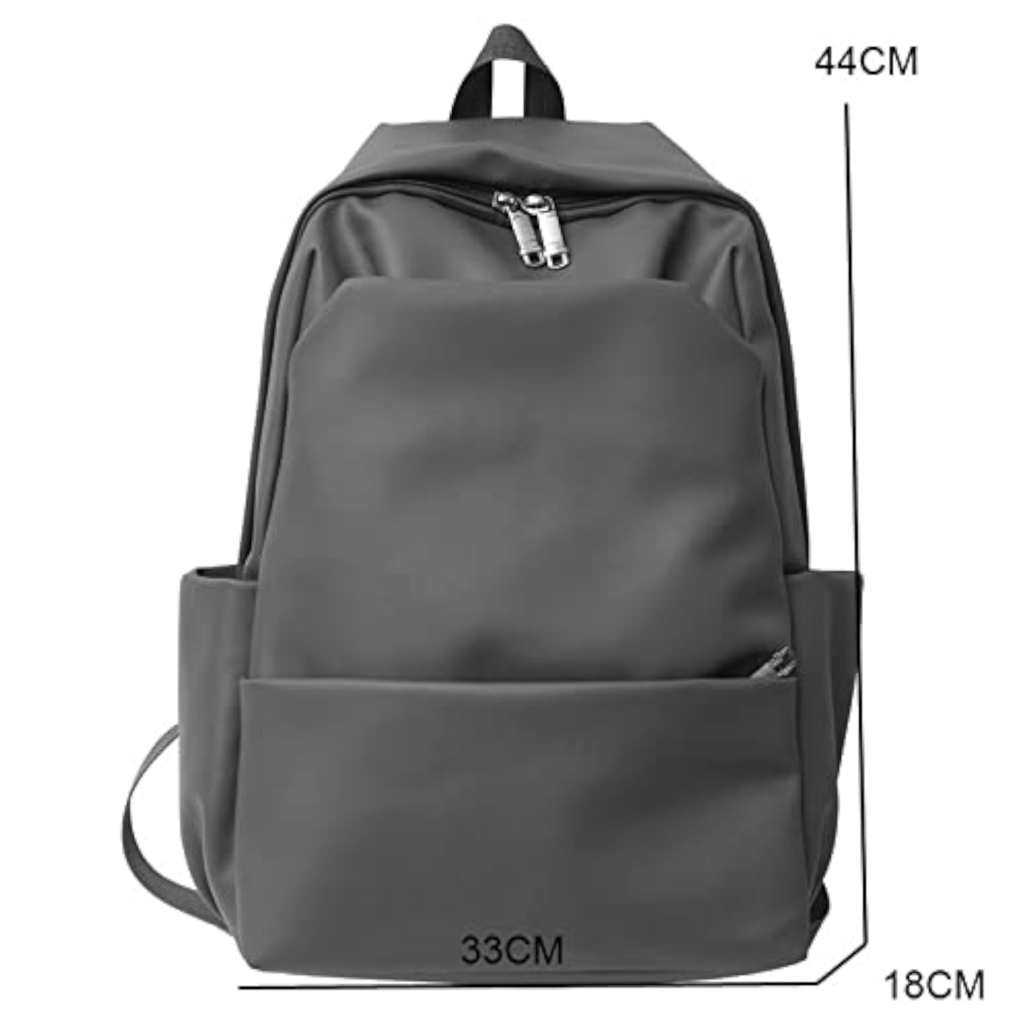 Men's Large Capacity Leather Travel Backpack Toiletry Bag