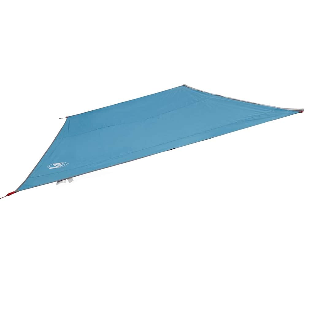 Wasserfeste rechteckige Plane Polyester Grün 240x300 cm, UV beständig mit 2 Abspannseilen 700 cm, 4 Heringen und Tragetasche, Faltbare Outdoor Plane für Camping und Garten
