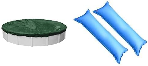 Pool Mate 3233-4-PM Winter Pool Cover with Pillows, Heavy-Duty Green, 33 ft Above Ground Pools