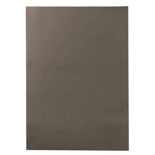 イタリアンレザー 本革(牛革) はぎれ チャコールグレー 薄い1.2mm 30×21cm(A4) 1枚（Amazon）