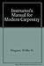 Instructor's Manual for Modern Carpentry