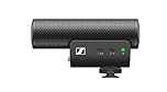 Sennheiser MKE 400, microfono direzionale a fucile da montare sulla videocamera con connettori TRS e TRRS da 3,5 mm per DSLR, mirrorless e mobile, 508898