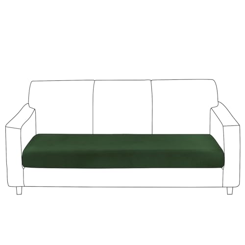 Image of HOKIPO 100% Waterproof Stretchable Elastic Seat Cushion Cover, 3 Seater, Green (NEW-AR-5354-GRN)