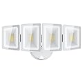 USTELLAR 100W 10000lm Floods Light Outdoor, Switch Controlled LED Security Lights with 4 Adjustable Heads, 5000K Daylight, IP65 Waterproof, Bright Exterior LED Flood Light Hardwired Yard-White