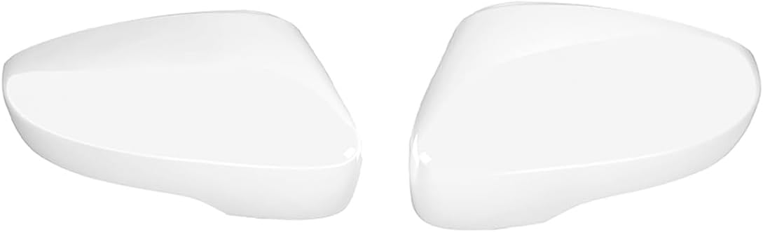 Rearview Mirror Cover Cap Compatible with VW Beetle 2012-2019, for Jetta MK6 2011-2018 (Only Suitable for with Turn Signal), Pair Side Door Mirror Housing Trim (White)