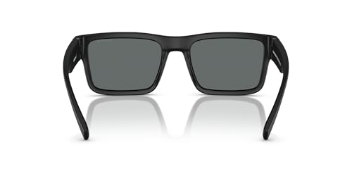 ARNETTE Man Sunglasses Matte Black Frame, Polar Dark Grey Lenses, 54MM4