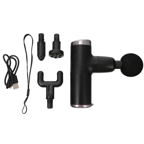 Healeved 1 Juego De Masaje Con Fascia Masajeador Muscular De Percusión Dispositivo De Relajación Muscular Masajeador De Fitness Aleación De Aluminio Black