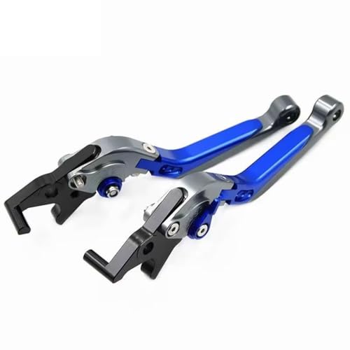 �n���h���o�[���o�[ Compatible With Bajaj For Pulsar For NS200 For NS160 For RS200 CNC�����\�I�[�g�o�C�܂肽���ݎ��L�k�u���[�L�N���b�`�n���h�����o�[�ɑΉ�(Blue-Gray)