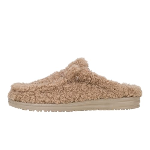 HEYDUDE Men's Wally Cozy Slipper, Timber Wolf,...