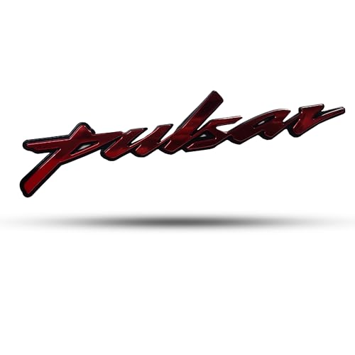 Image of RJVON - Pulsar Bike Emblem Decal Sticker 3D Badge Tank Logo Pulsar Sticker(Set of 2) (Red)