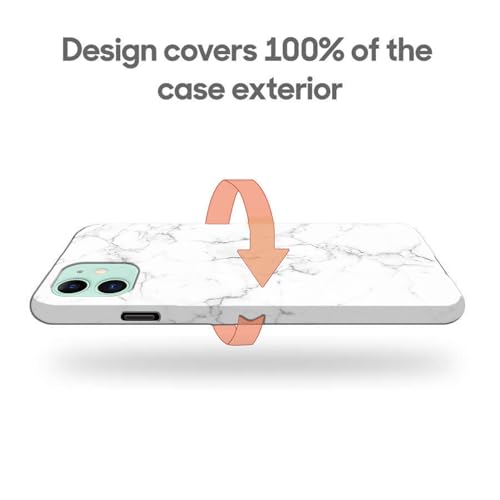 Image of COLORflow Back Cover Compatible with iPhone 11 | Beautiful White Marble | Designer Printed Hard CASE Bumper Back Cover Compatible with iPhone 11