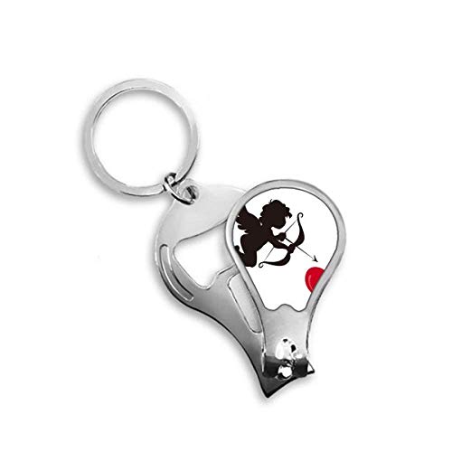 Coupe-ongles de pieds Cupidon avec motif cœur rouge et coupe précise